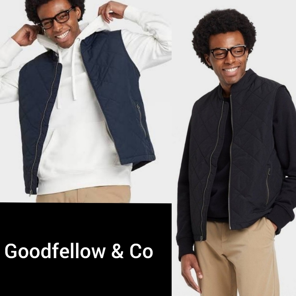 08. Goodfellow & Co Mens Big & Tall Lightweight Diamond Quilted Vest